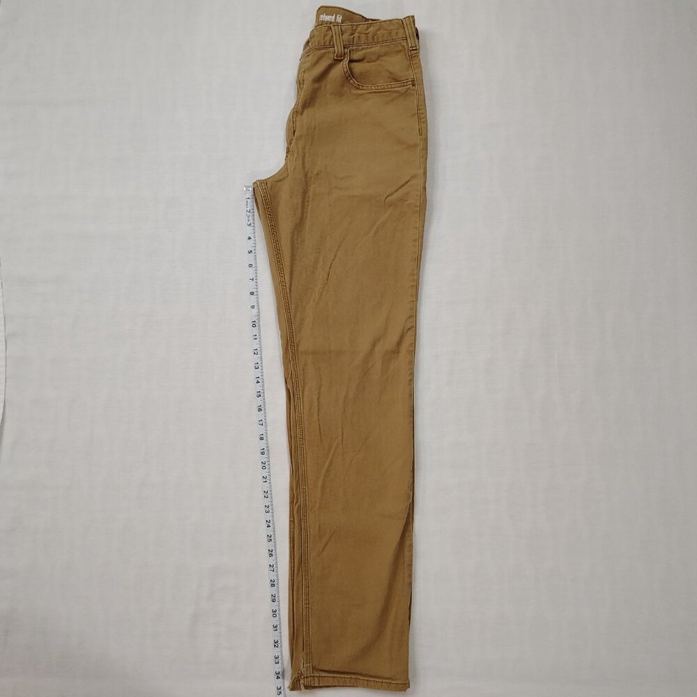 Carhartt Rugged Flex Rigby Pants Mens Size 34 x 36 Relaxed Fit Five Pocket Brown - Picture 12 of 16